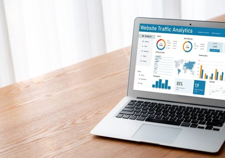 Computer,Software,For,Website,Traffic,Analytics,Data,On,Computer,Screen.